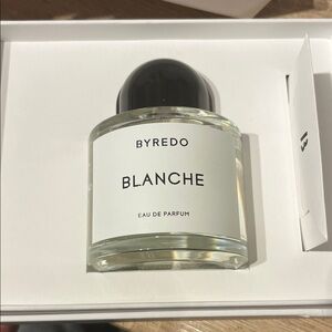 Byredo Blanche Eau de Perfume- Black Cap, Clear Bottle 100% authentic